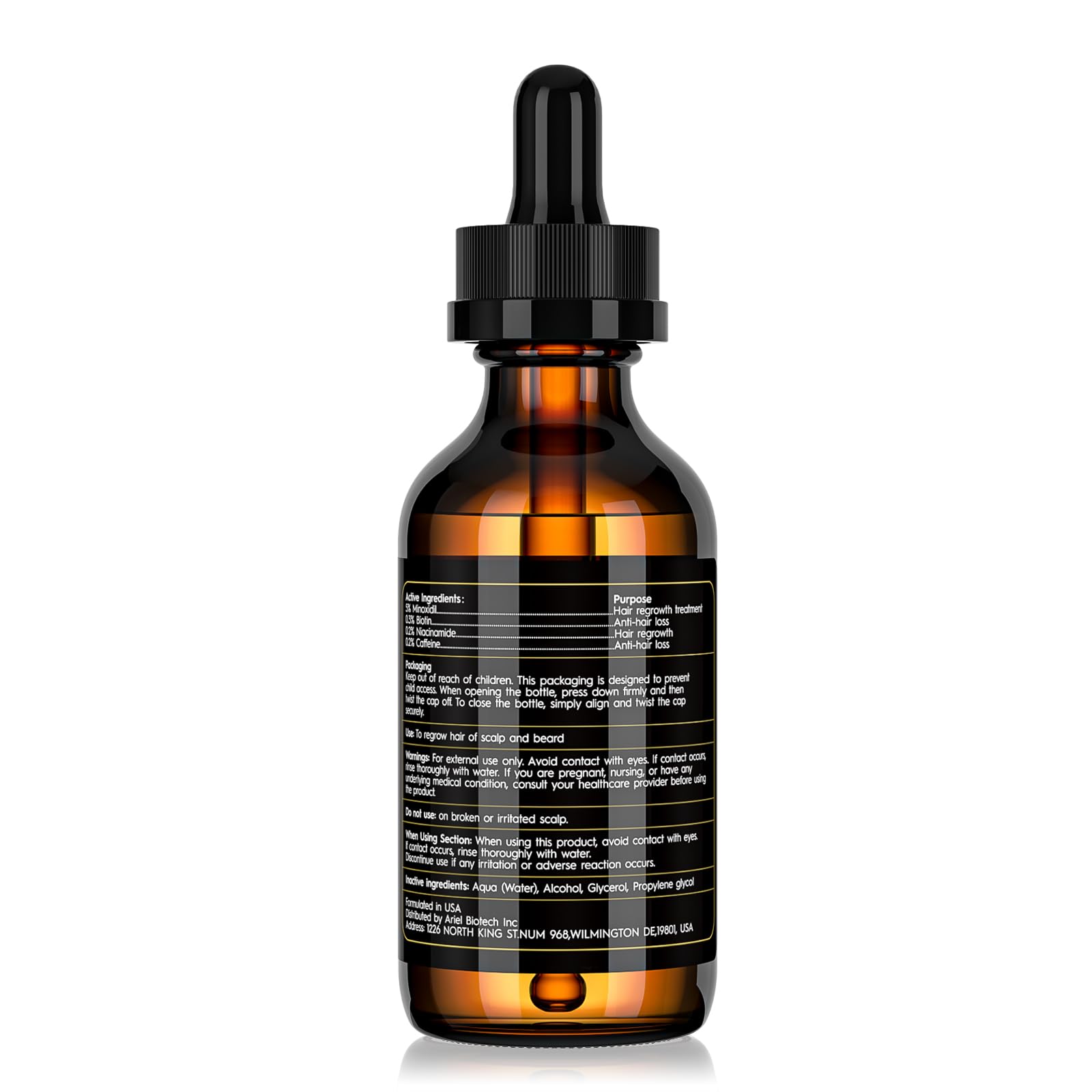 Sefralls Minoxidil, kit diario para cabello y barba.