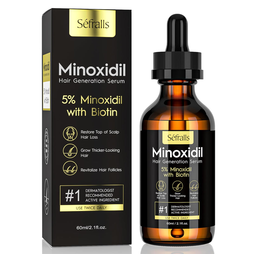 Sefralls Minoxidil Suero Cabello 60ml: promueve crecimiento capilar y densidad.