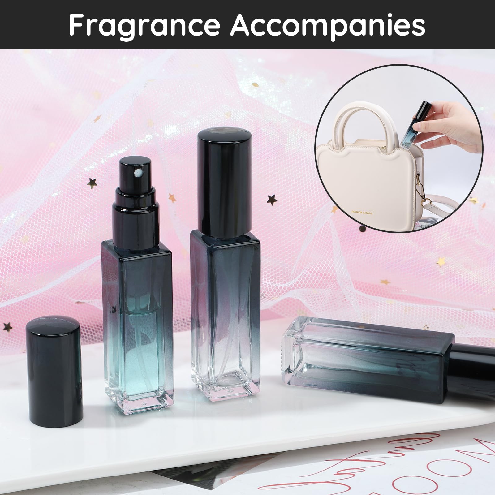 Segbeauty compact 10ml bottles fit in purses for daily use