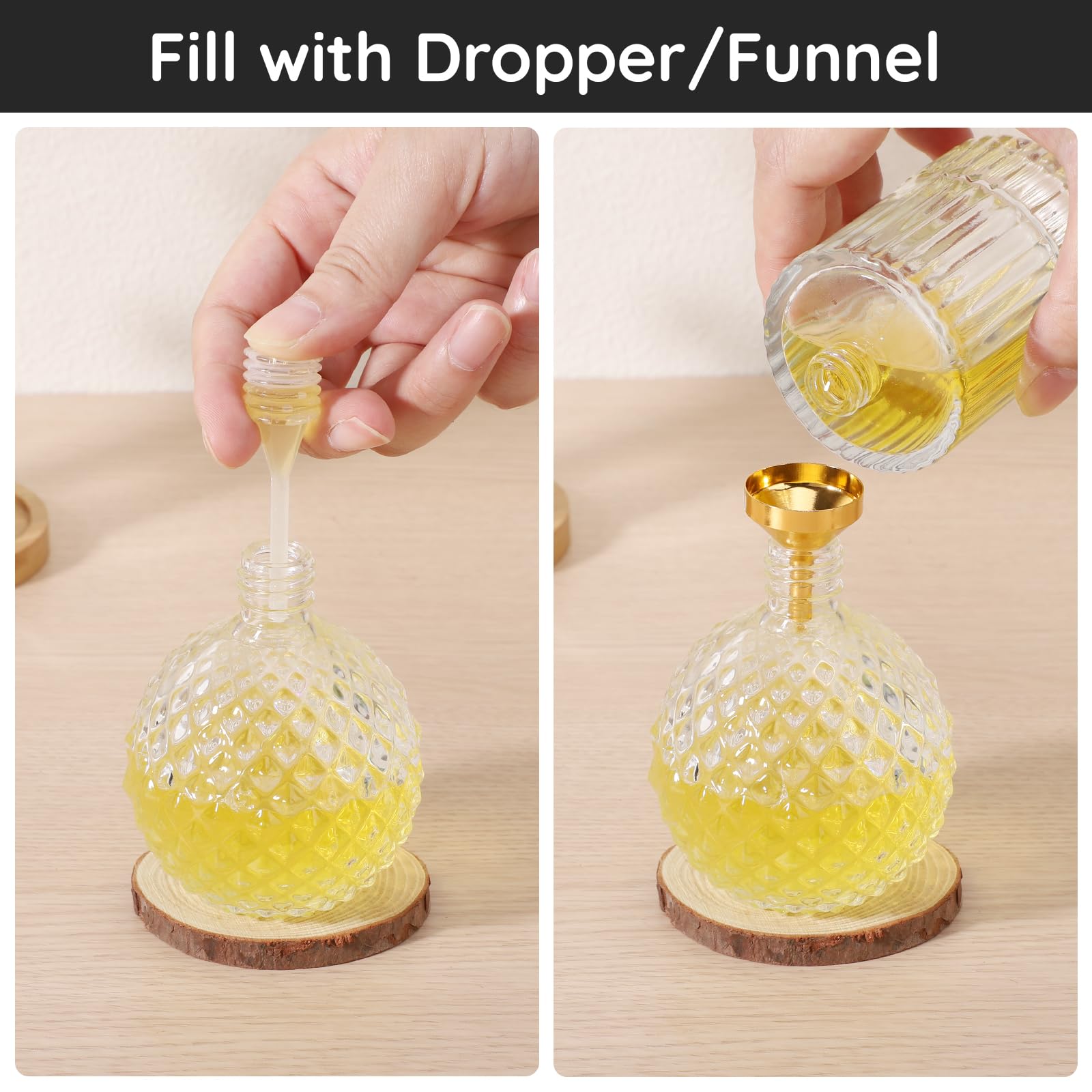 Segbeauty refill tools kit droppers support mess-free perfume and essential oil transfers.