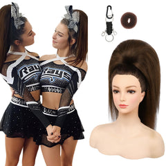 SEIKEA Cheer ponytail base volume close-up shows lifted, natural-looking fullness.