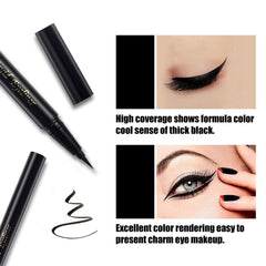 SEILANC long-wearing black eyeliner keeps color through the day.
