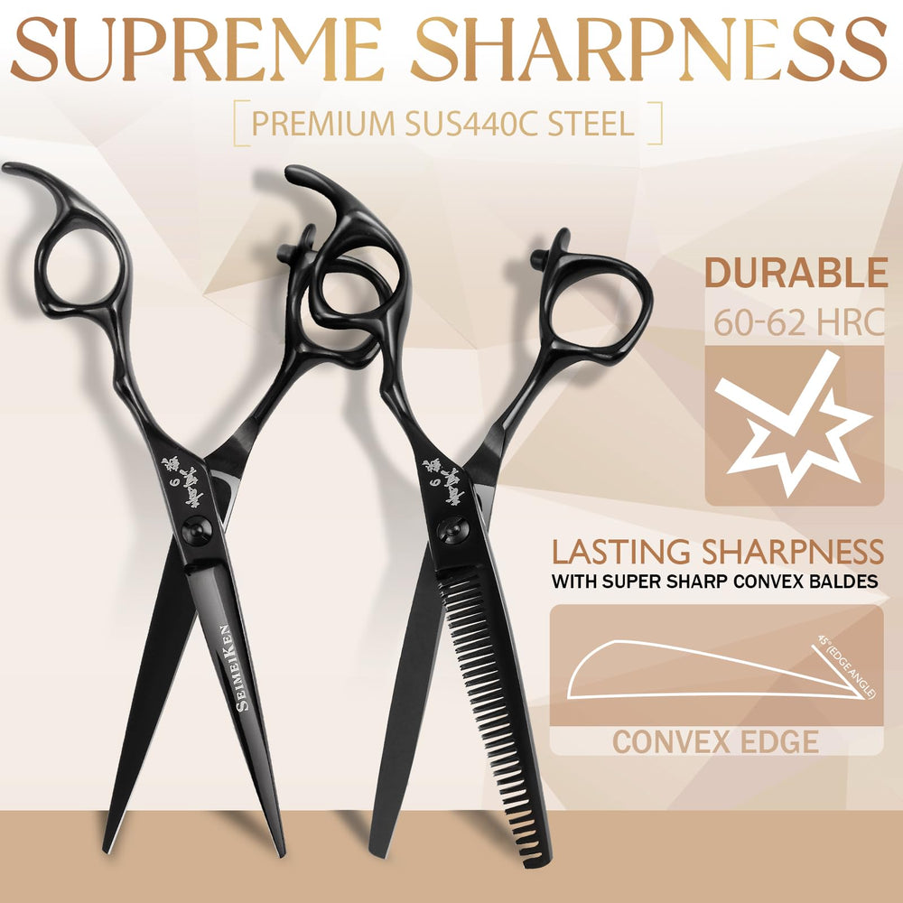SEIMEIKEN ergonomic offset handle reduces wrist strain for longer styling sessions.