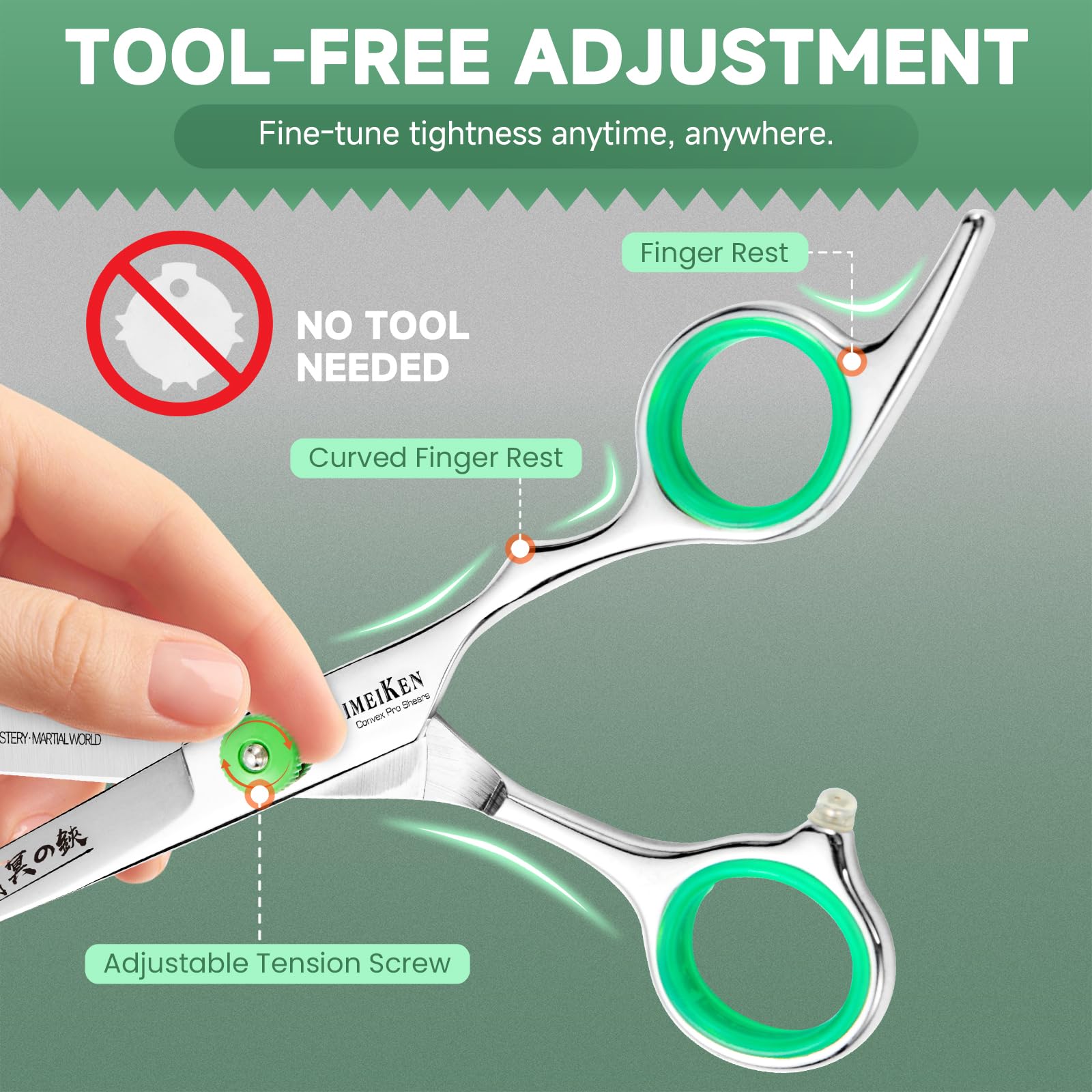 SEIMEIKEN offset ergonomic grip reduces hand fatigue during long sessions.