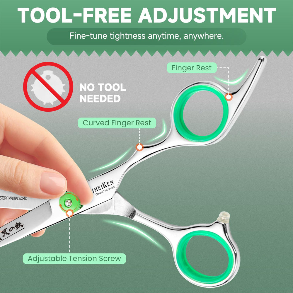 SEIMEIKEN offset ergonomic grip reduces hand fatigue during long sessions.