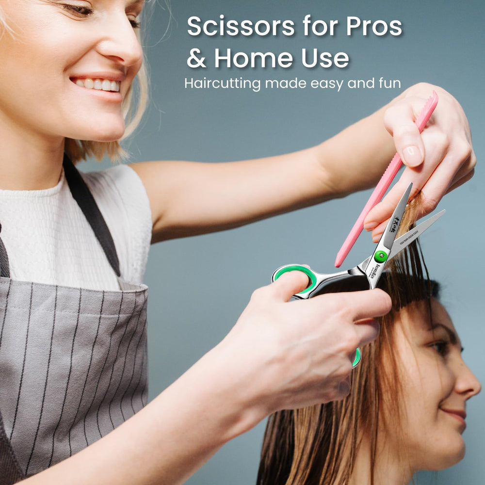 Included comb and thinning comb for versatile styling with SEIMEIKEN kit.