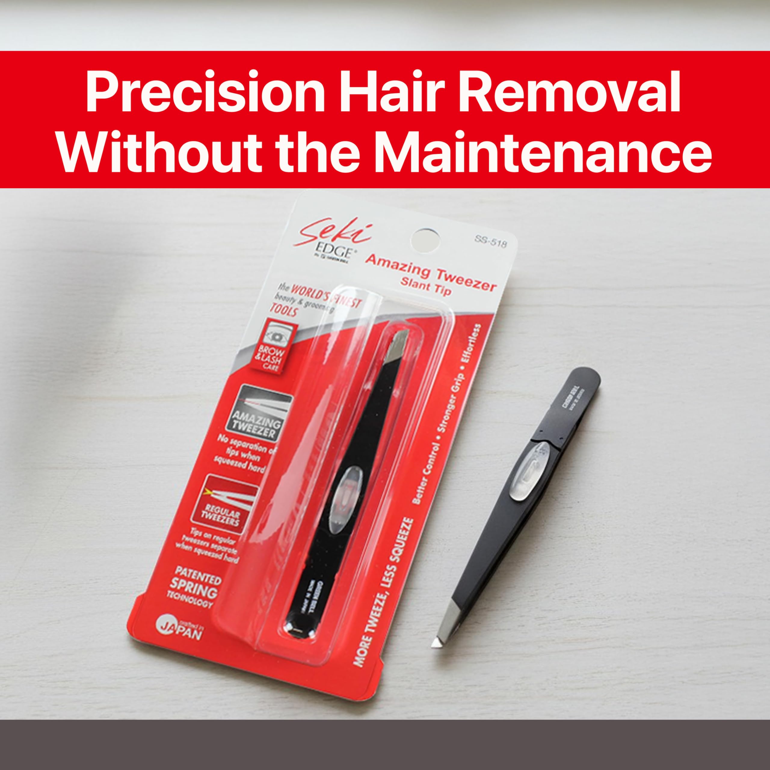 SEKI EDGE SS-518 black finish for stylish daily grooming.