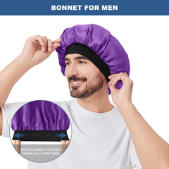 Selalu satin bonnet curly hair protection reduces friction during sleep