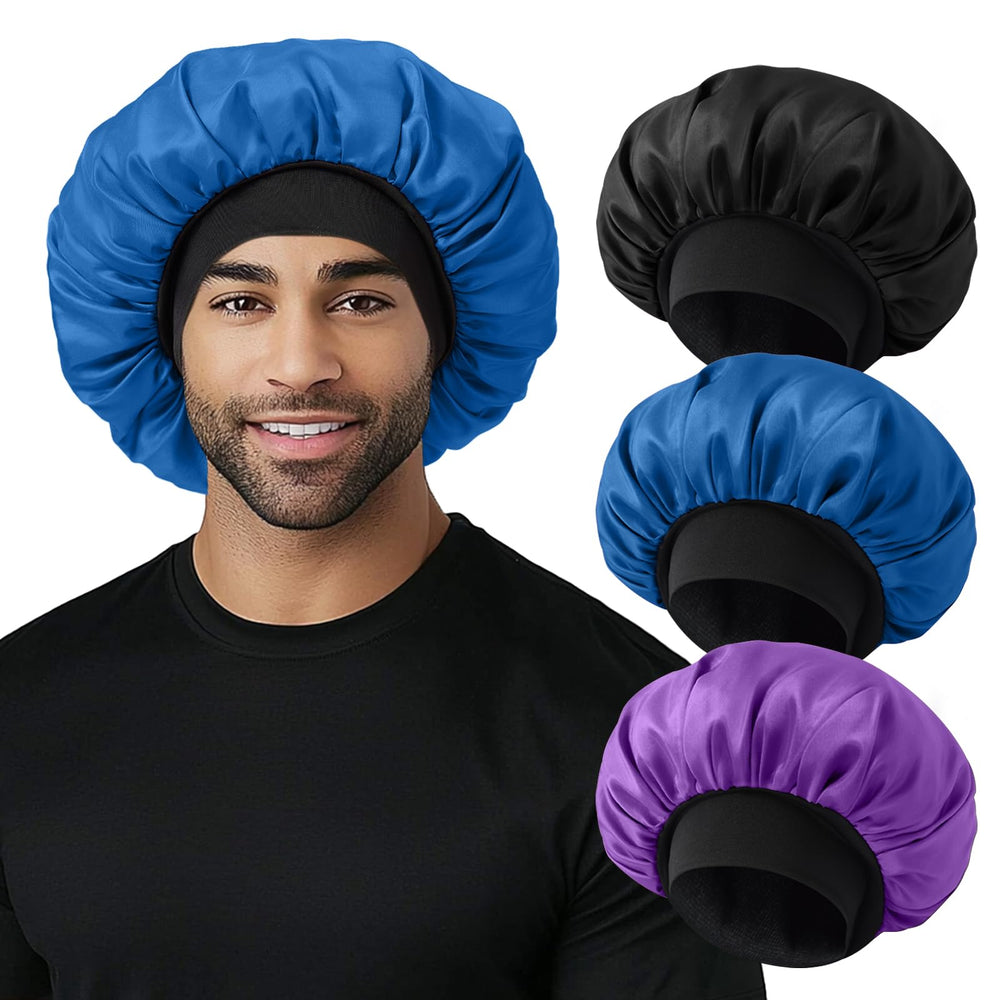 Selalu satin bonnet full coverage supports long hair overnight