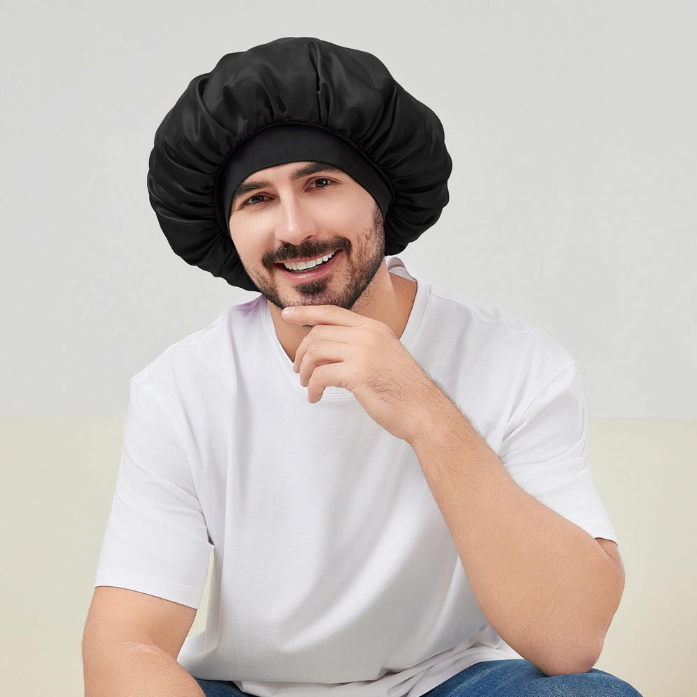 Selalu satin bonnet shower-friendly option supports hygienic routines