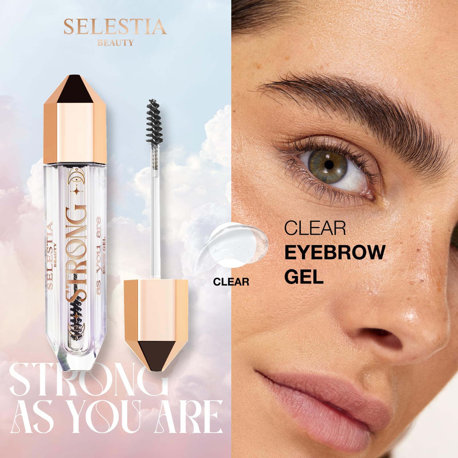 SELESTIA BEAUTY embalaje minimalista, compacto para retoques