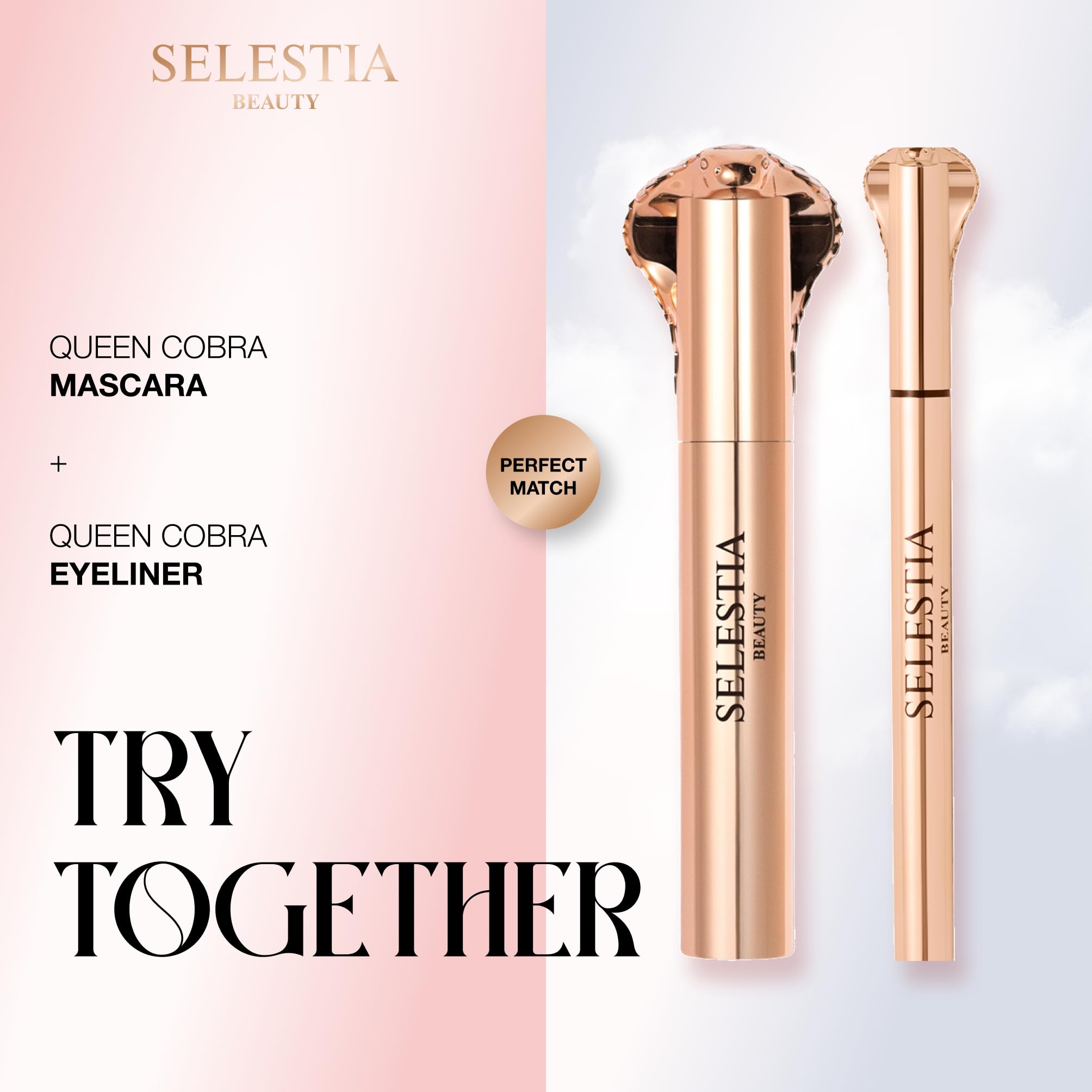 SELESTIA BEAUTY Reina Cobra delineado preciso para ojos expresivos.