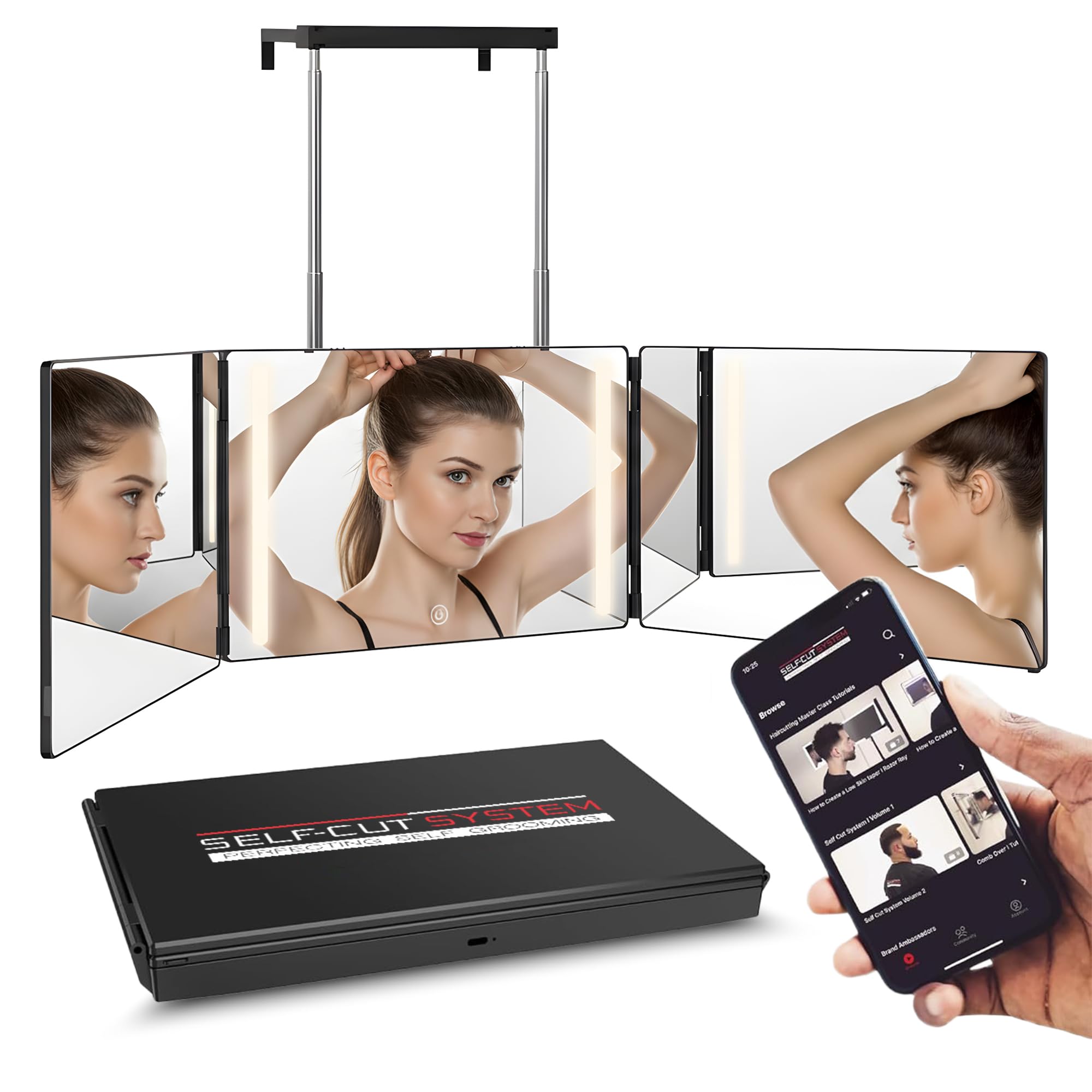 Self-Cut System 360 view in action supports self-styling accuracy