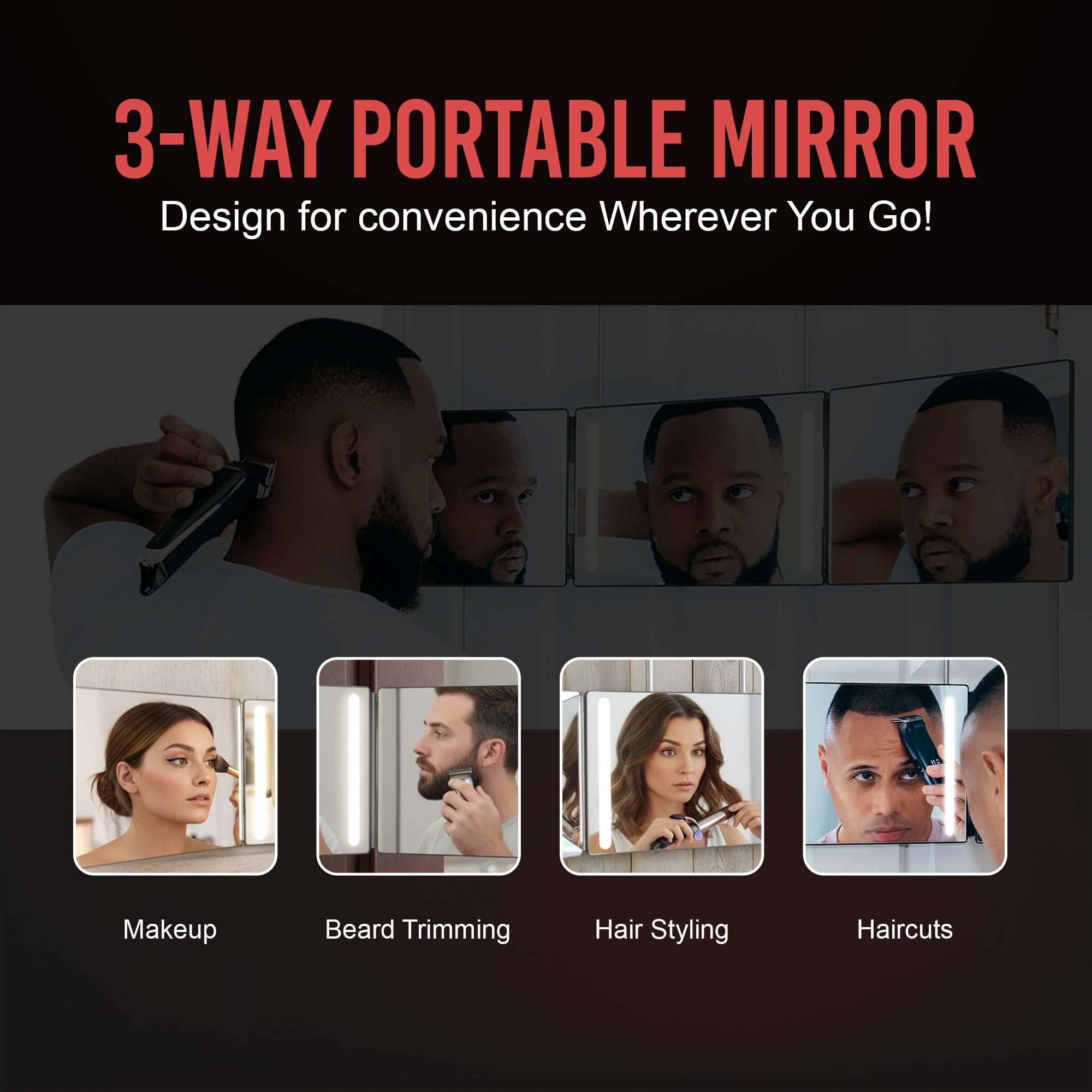 Self-Cut System LED close-up light panel provides clear visibility