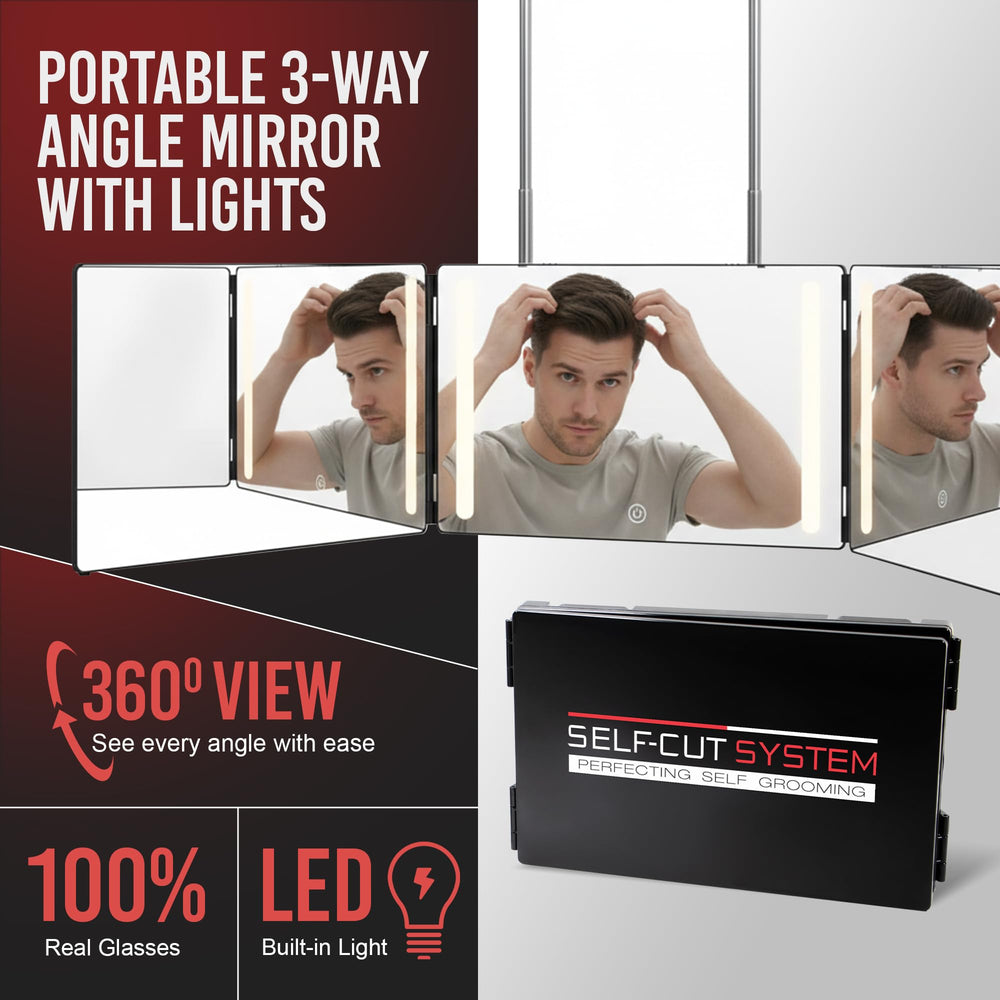 Self-Cut System portable travel case makes grooming anywhere convenient