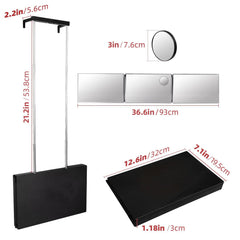 SELF FIND 3 Way Mirror magnification 5x aids detailed inspection of hair and skin