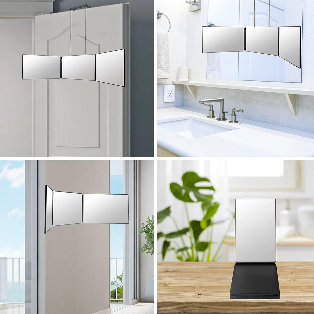 SELF FIND height-adjustable hooks ensure stable positioning during grooming tasks