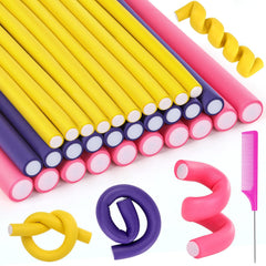 Selizo 30-piece no-heat foam curlers set for effortless home styling and volume.