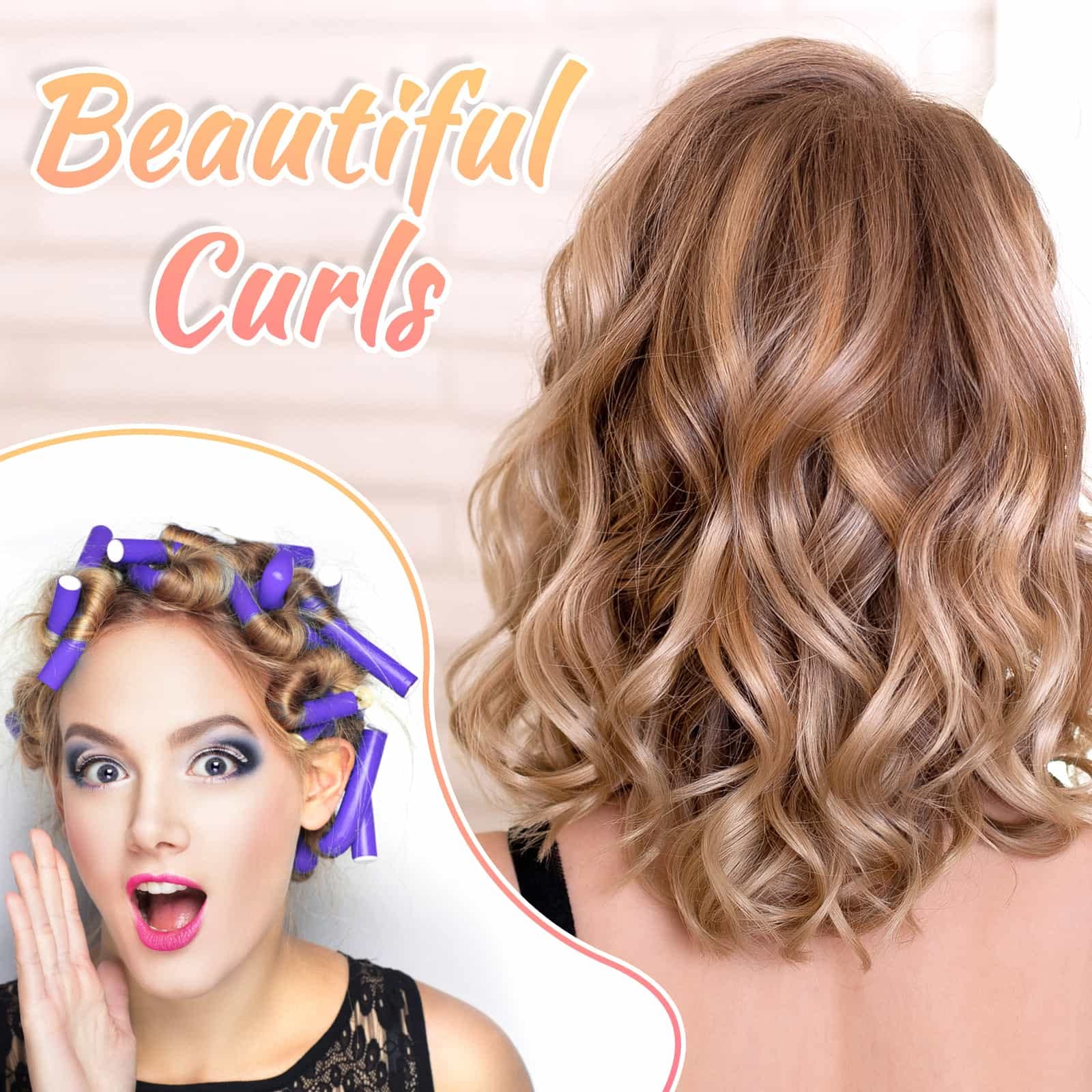 Selizo three sizes of foam curlers for versatile long-hair curls.