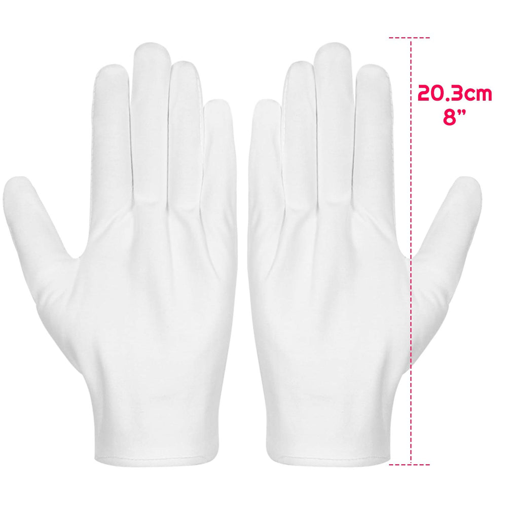 Guantes Selizo — tres pares blancos, ideales para tareas finas y manipulación delicada.