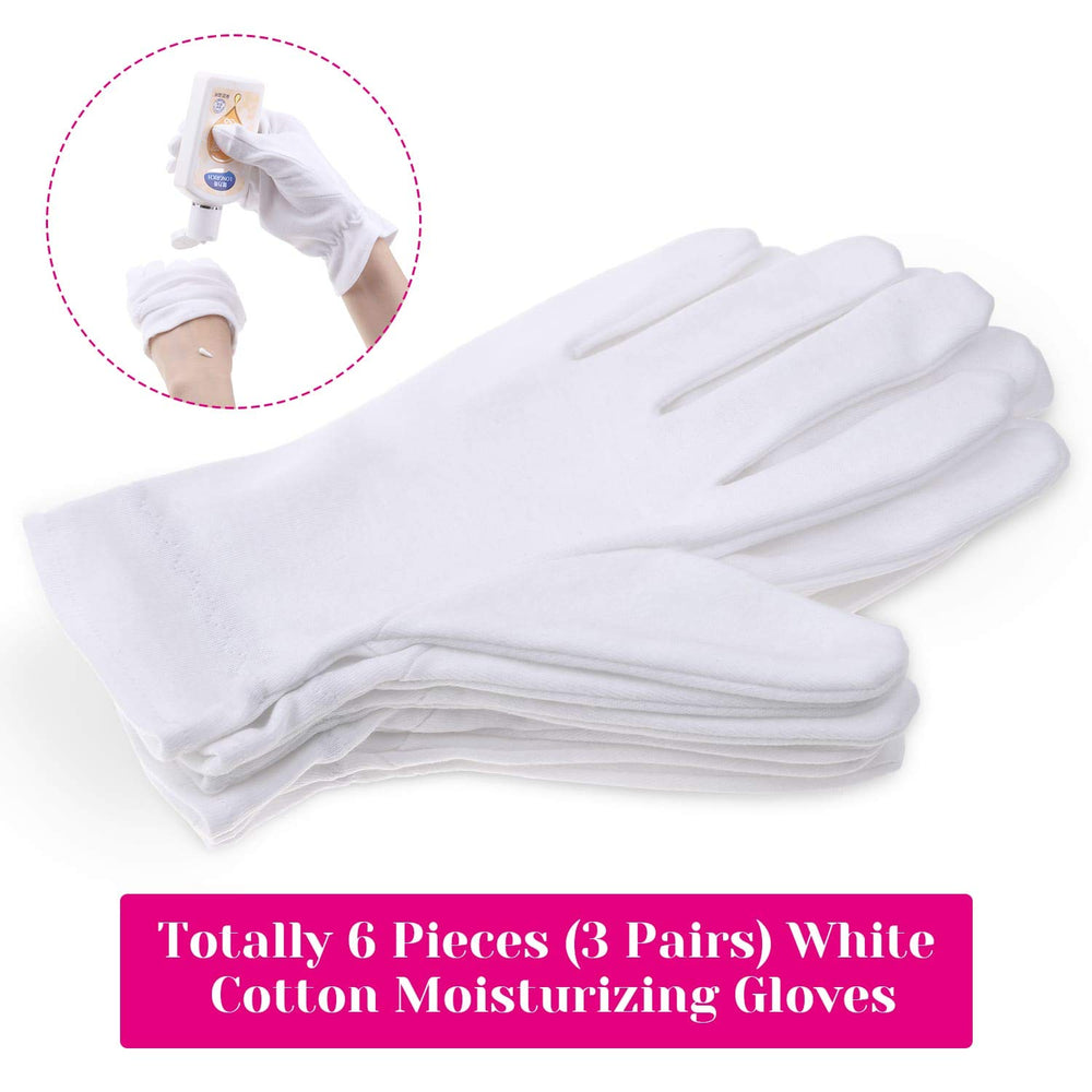 Guantes Selizo de algodón con elástico en la muñeca para un ajuste seguro