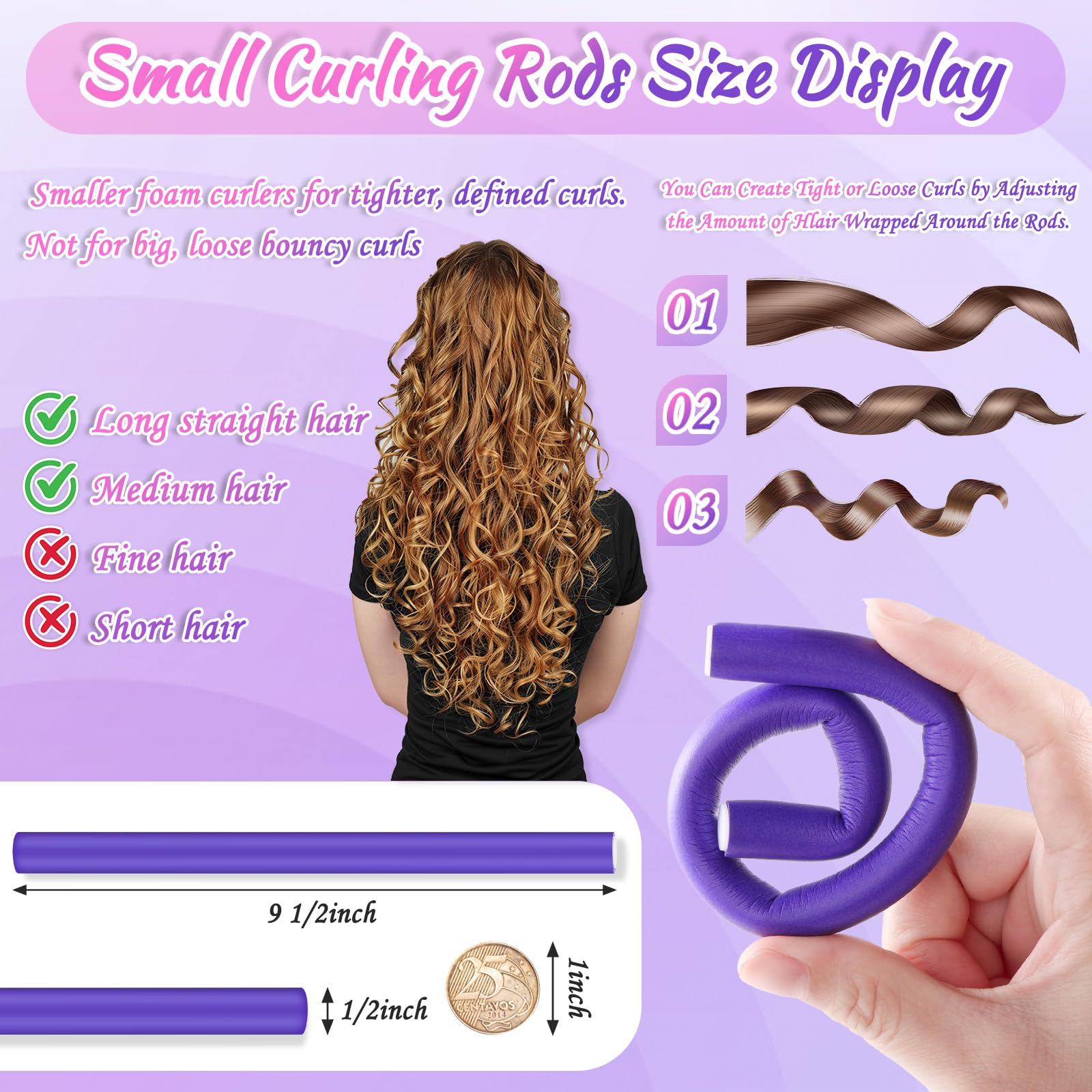 Hair comb included with Selizo curlers for simple sectioning