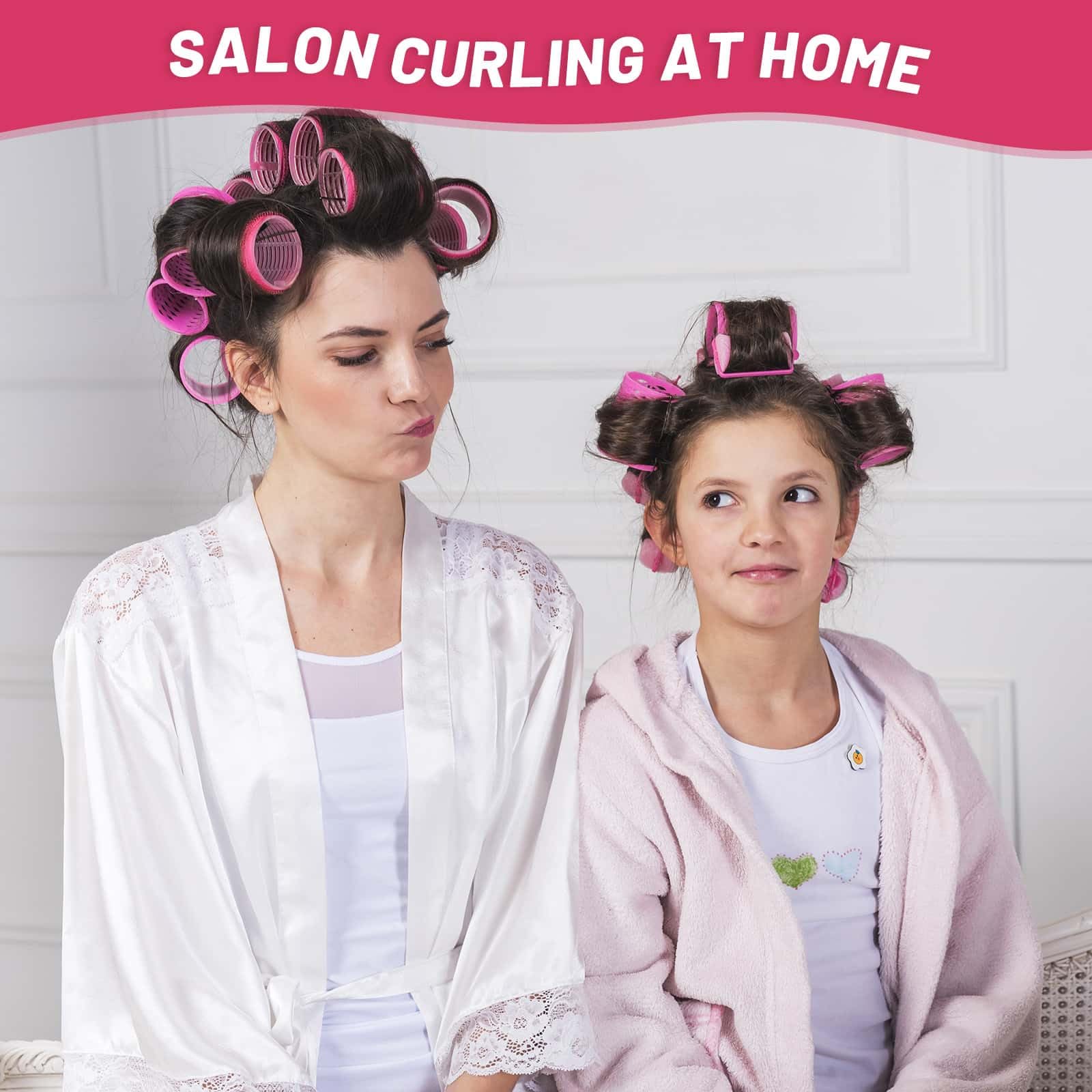 Selizo jumbo rollers and clips included for secure styling