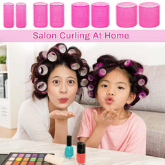 Selizo four-size jumbo to small rollers for customizable curls