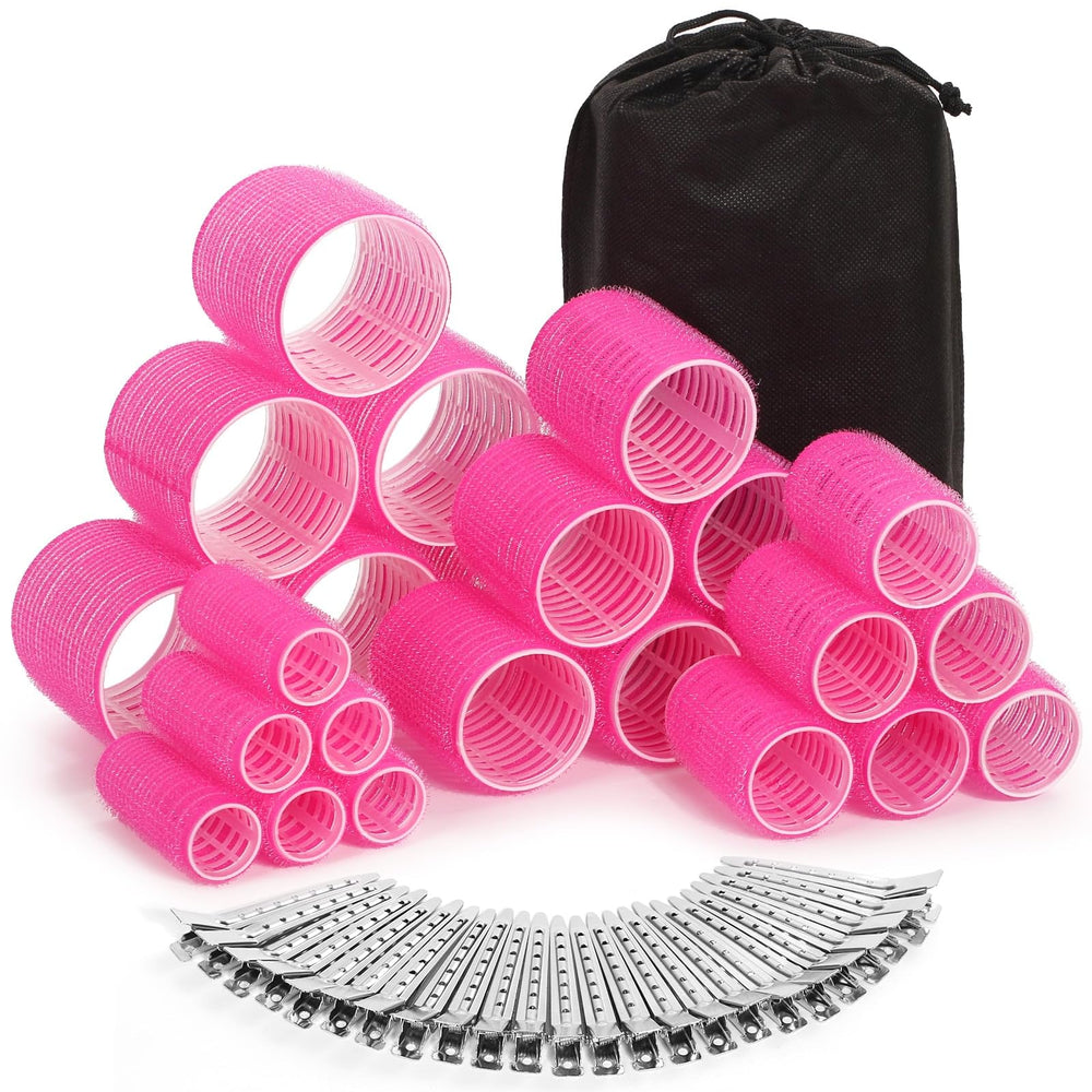 Selizo rollers hair curlers set with 24 pieces for versatile home styling