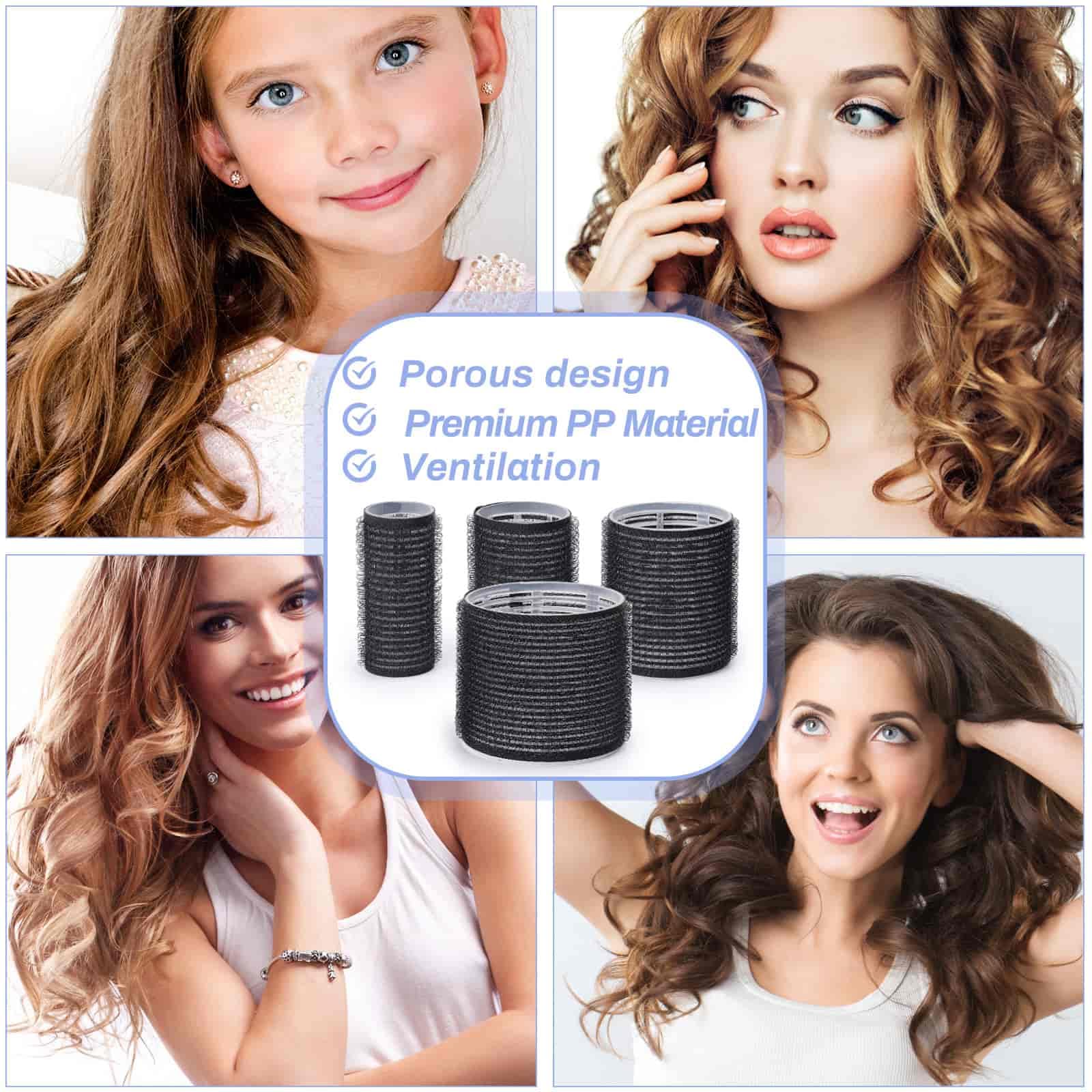 Selizo usage demonstration image showing step-by-step curling process.