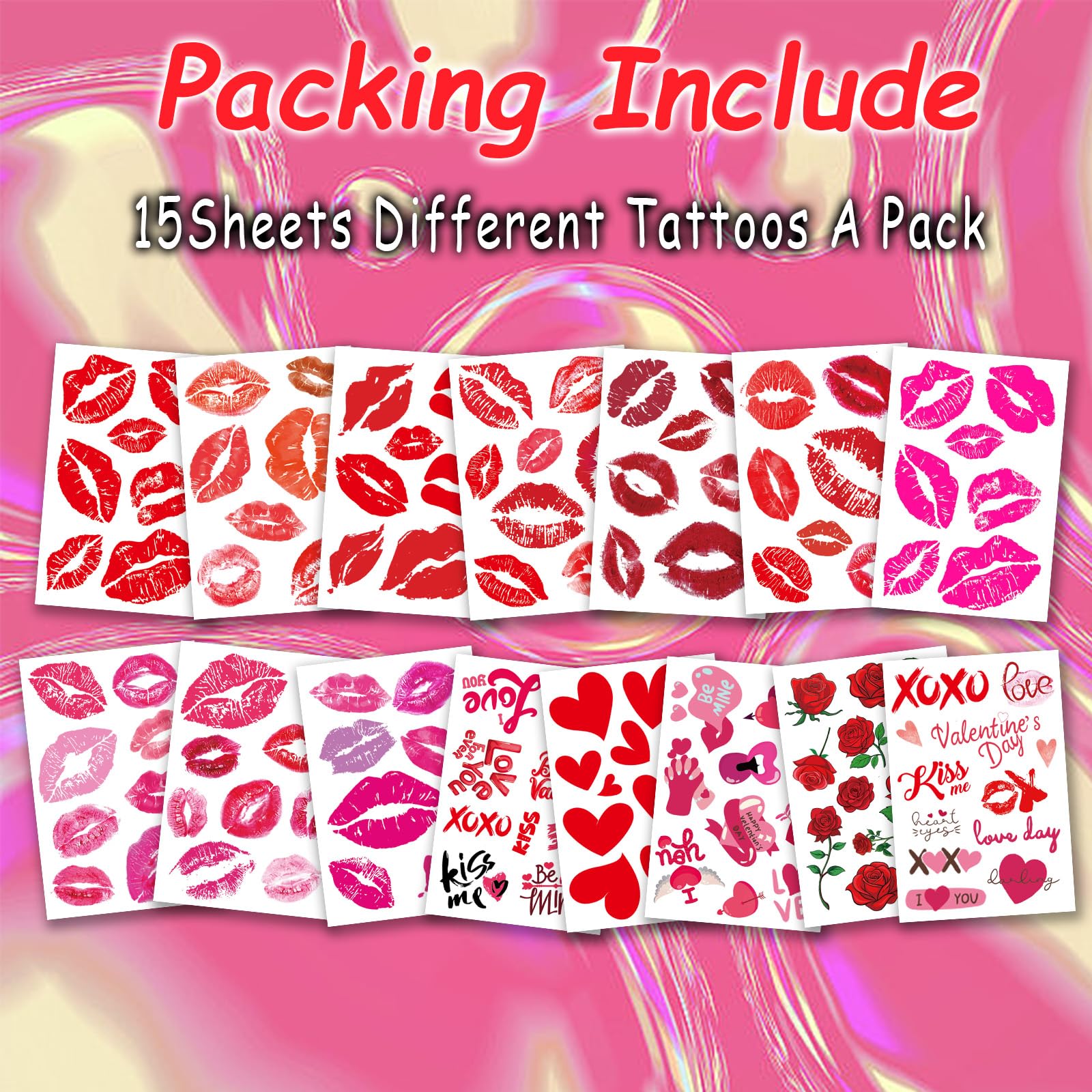 Tatuajes labio rosado Sellentduct para eventos y sesiones creativas.