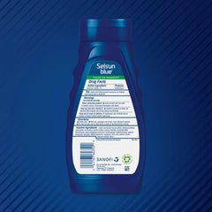 Selsun Blue con 1% selenio sulfido para controlar la caspa.