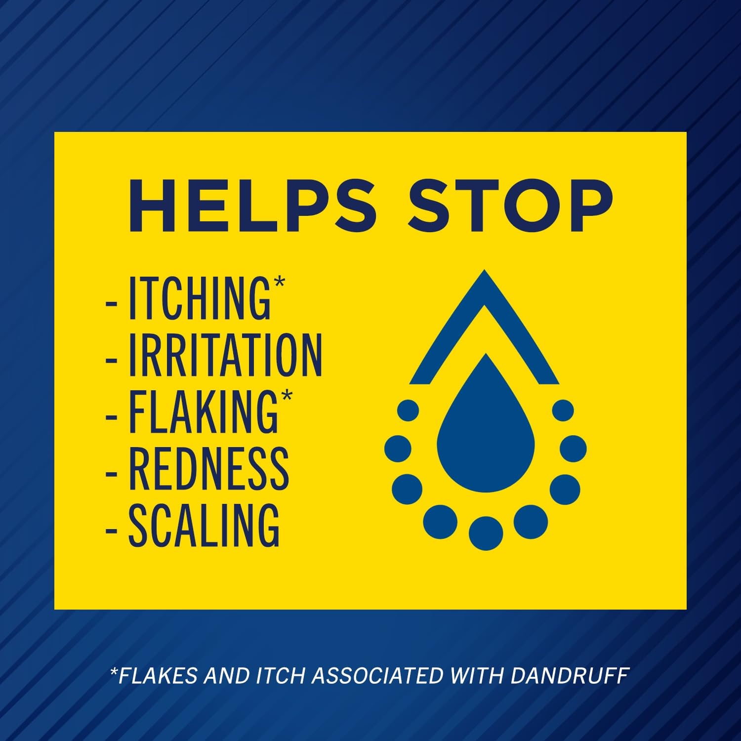 Daily-use bottle implies easy, regular dandruff care