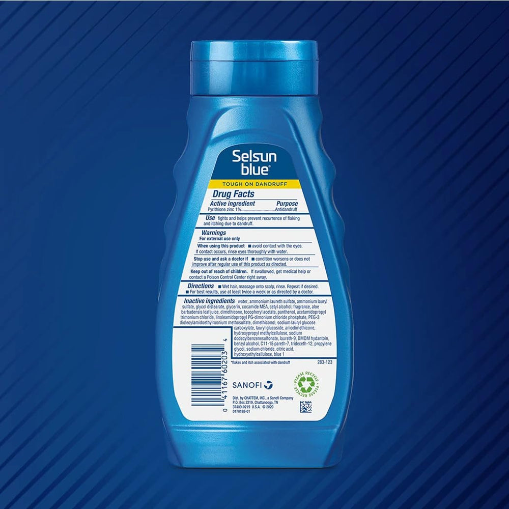 Selsun Blue aplicación en la ducha para cabellos con picor.