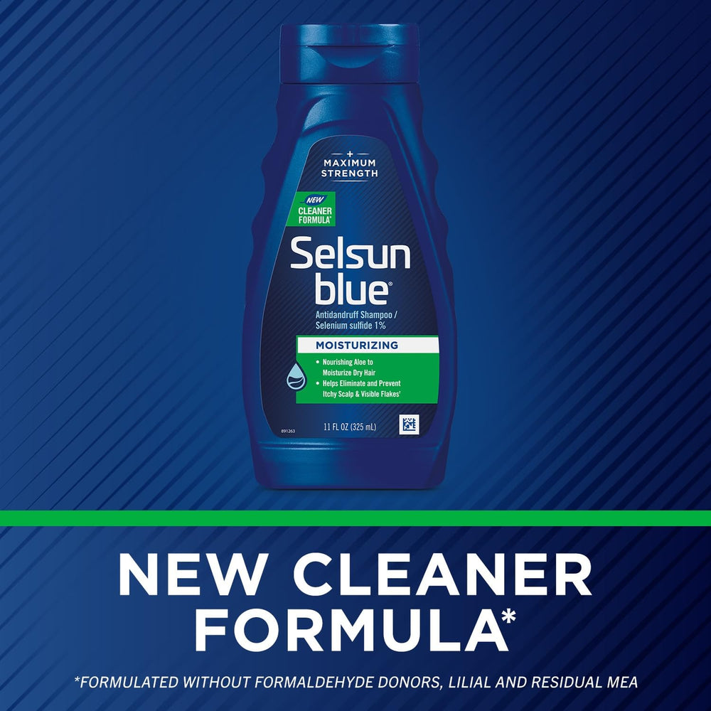 Selsun Blue contiene sulfuro de selenio 1% para tratamiento dirigido