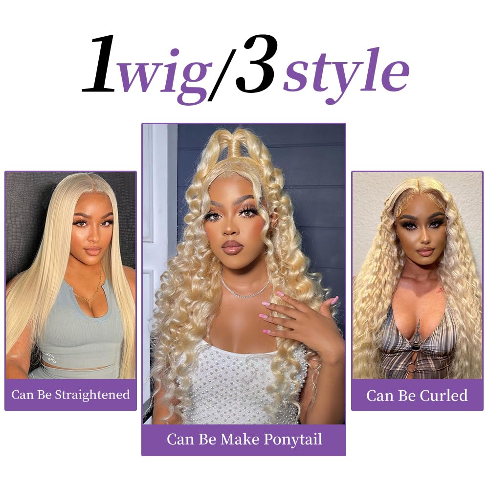 SEMANK adjustable-cap 613 wig ensures secure daily wear.