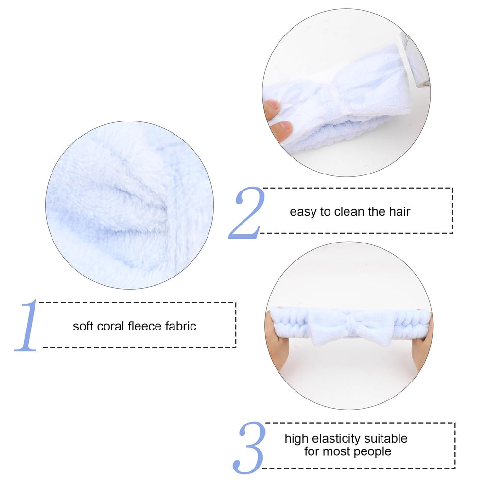 Diadema spa Semato para damas azules, juego completo para despedida de soltera.