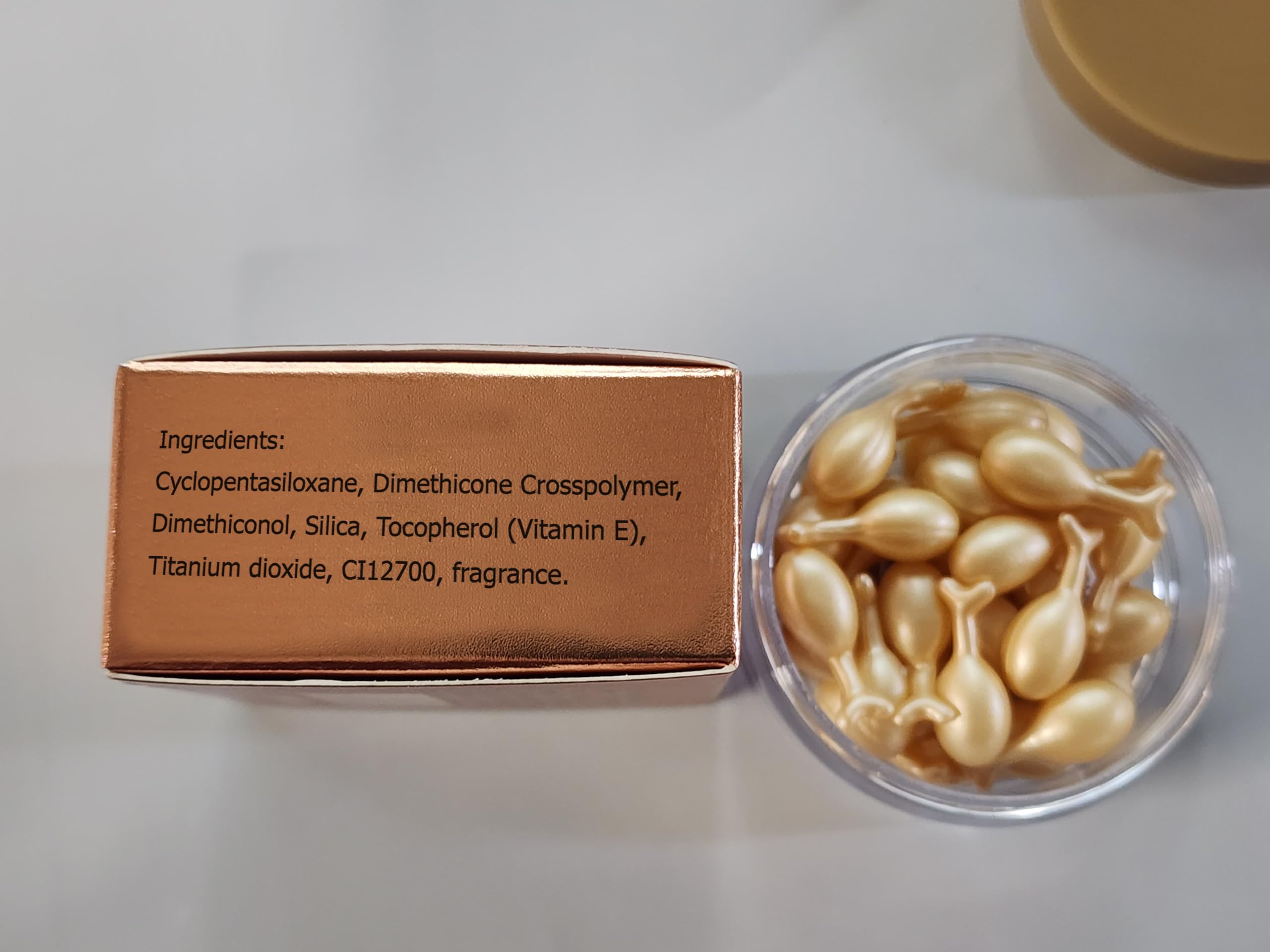 Senana Marina texture closeup demonstrates hydrating formula for a plumper look.