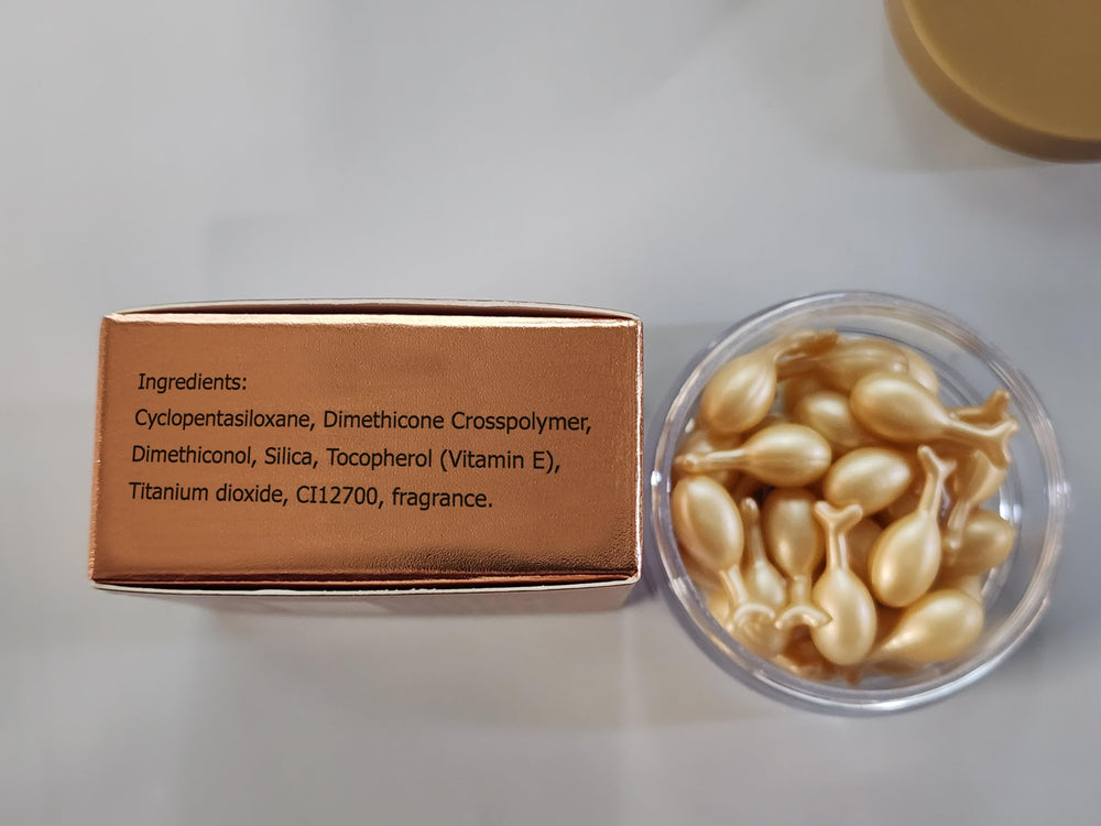 Senana Marina texture closeup demonstrates hydrating formula for a plumper look.
