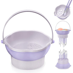 Senbowe 3in1 makeup brush cleaner mat for deep cleaning and convenient drying.