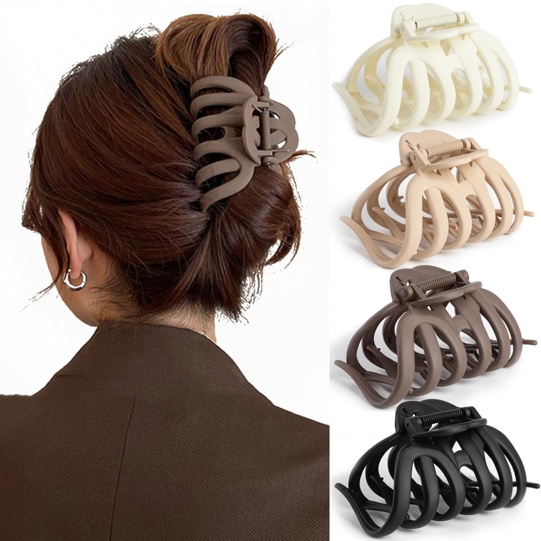 Seneeel gancho pulpo para pelo mujer, complemento elegante para fiestas.