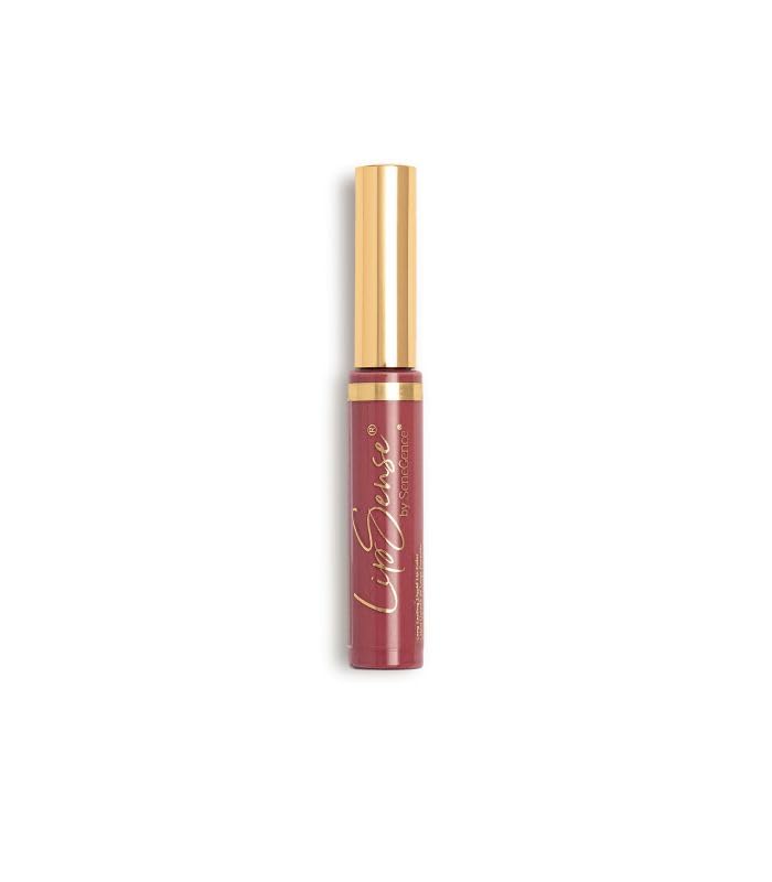 SeneGence LipSense 18-hour wear lipstick shows vibrant color in a sleek tube.
