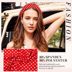Diadema SENMAY en rojo, estilo audaz y ajuste suave para entrenar.