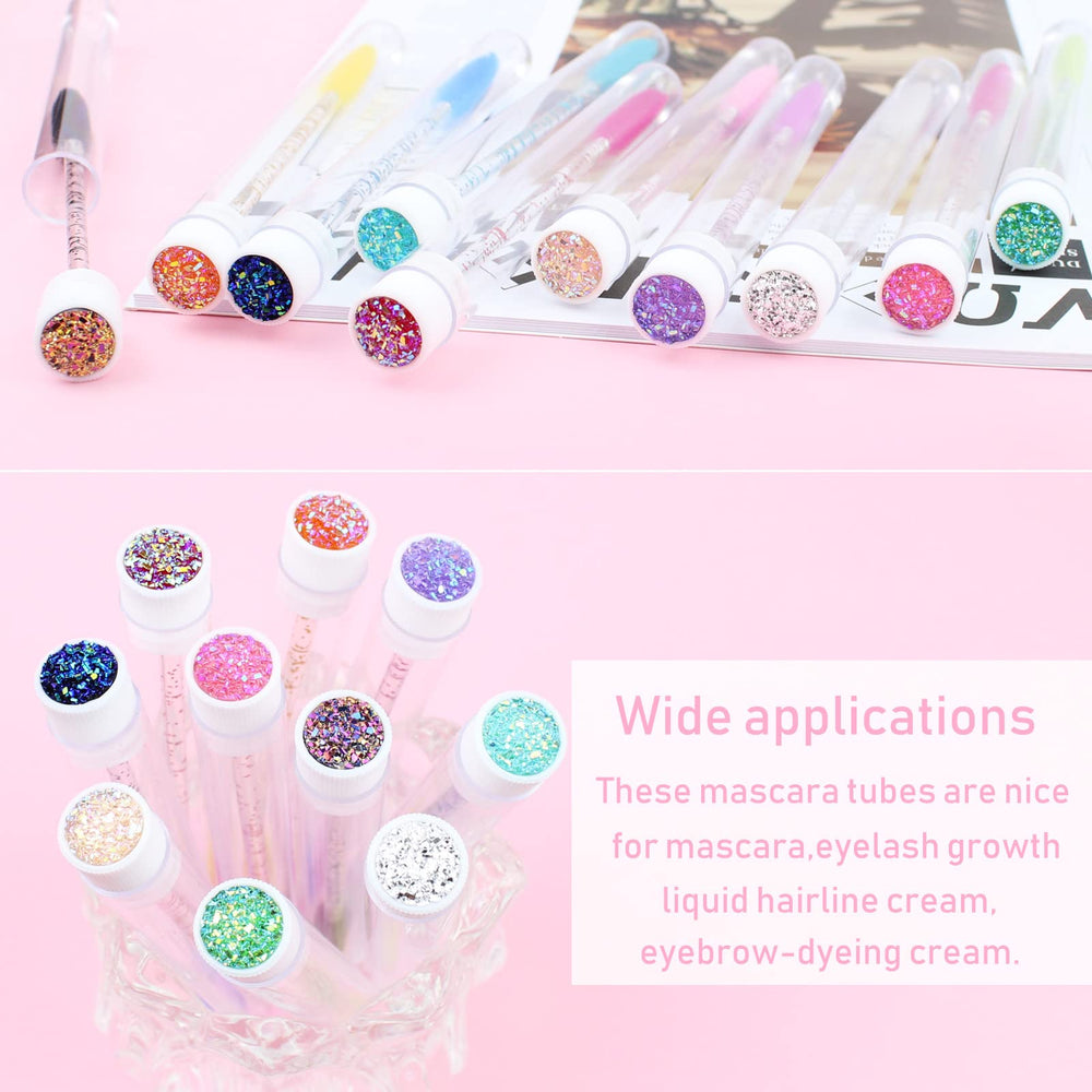 SenRocc Diamond design tube lids prevent loss and keep brushes organized.