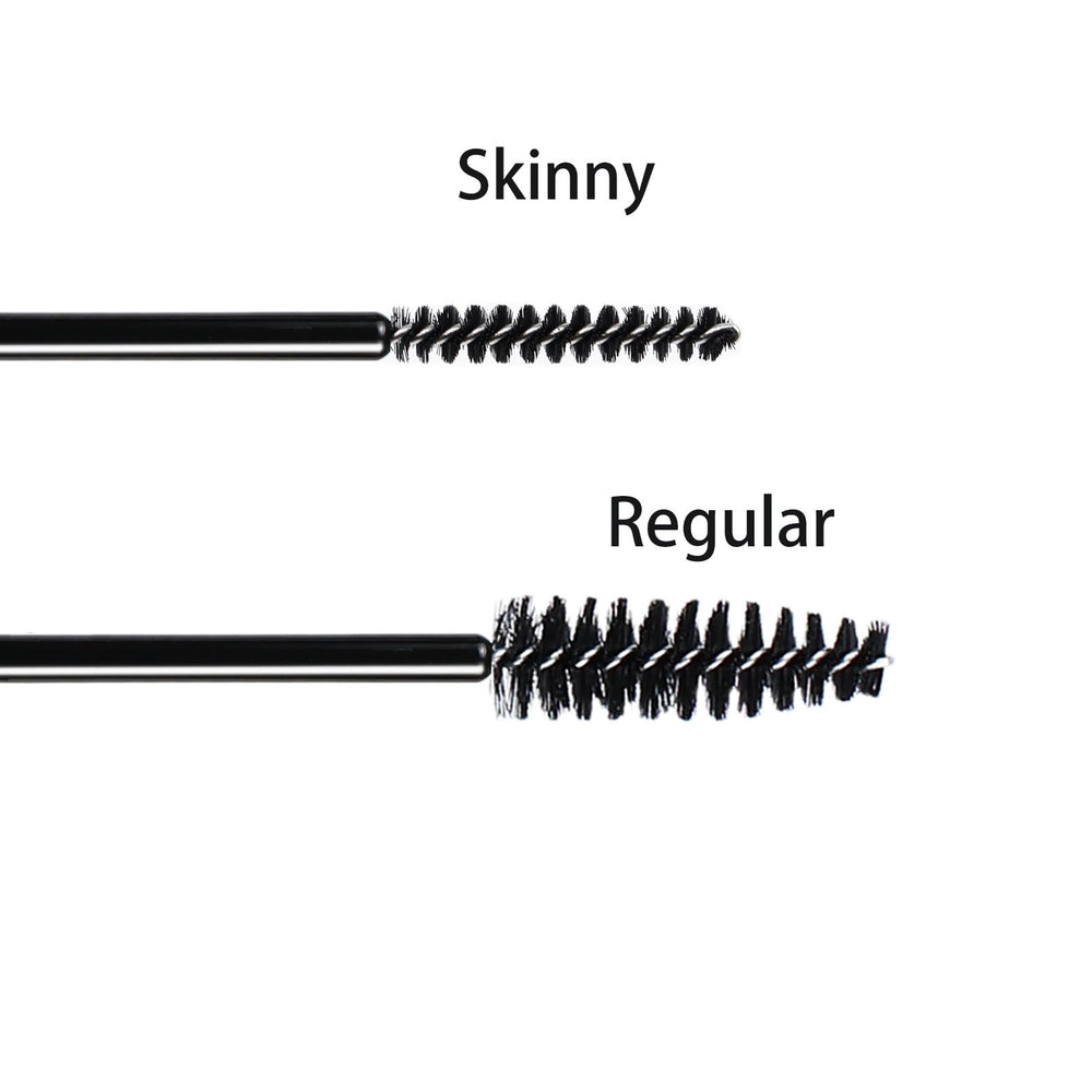 SenRocc skinny mascara wand with portable design for on-the-go touch-ups.