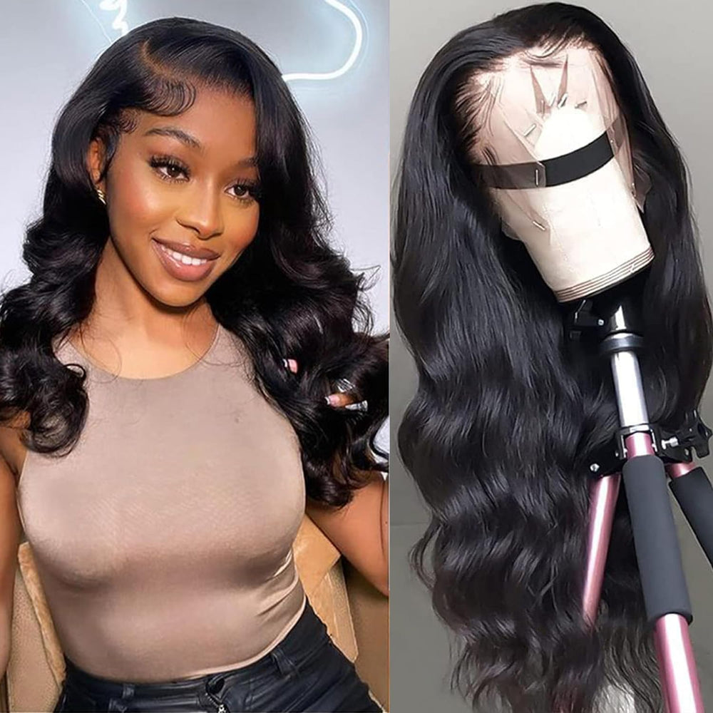 SENSAIRUITE body wave lace front wig 20in showing natural volume and wave texture