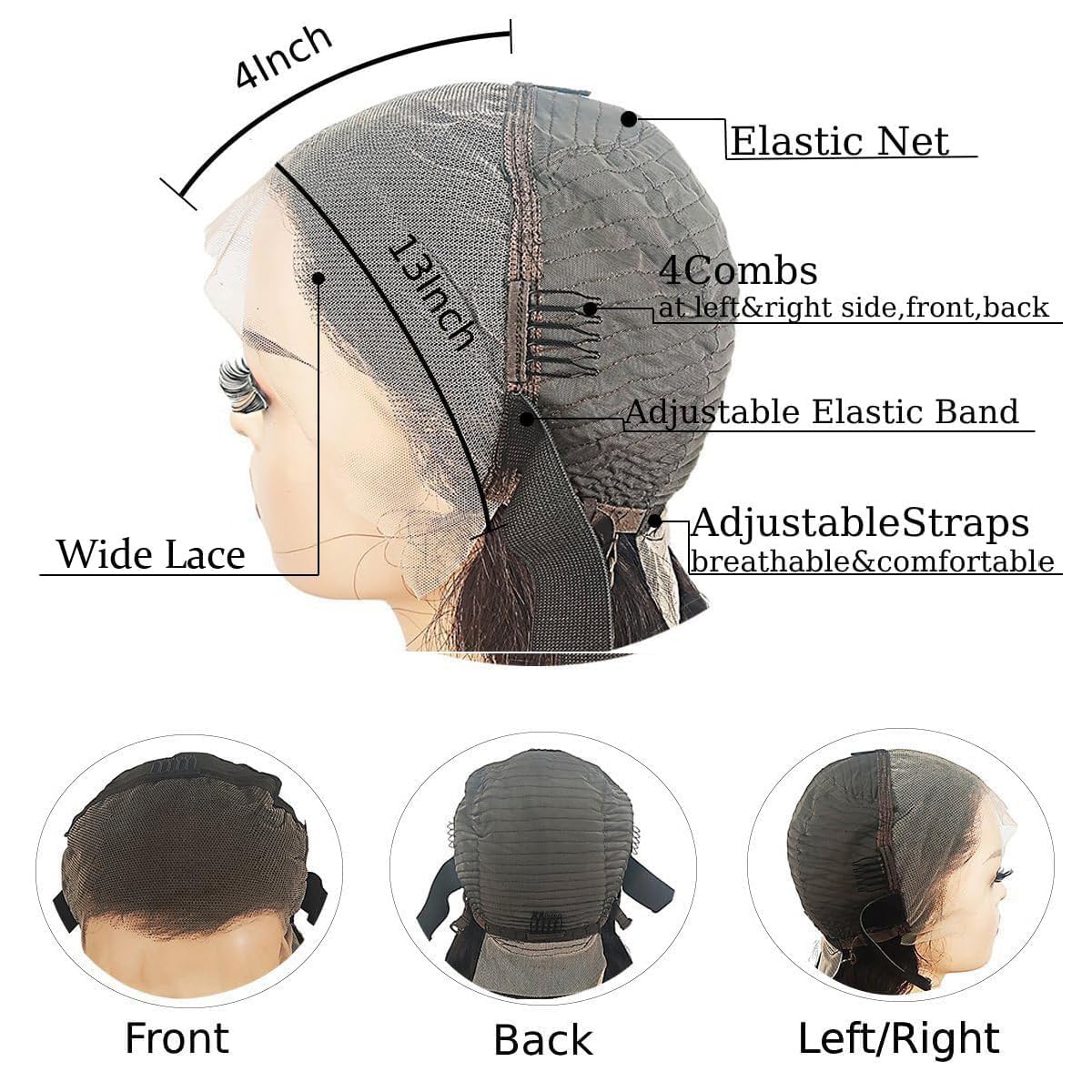 SENSAIRUITE free-part baby-hair lace front wig for versatile styling