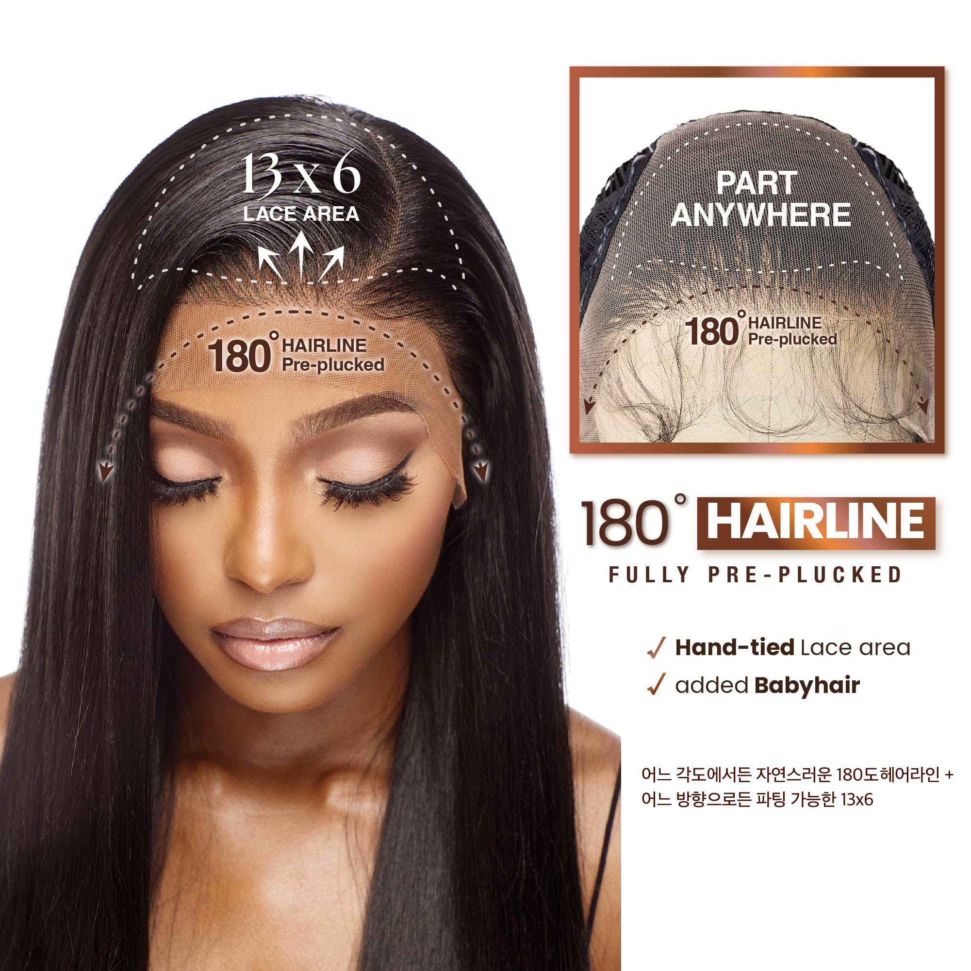 Sensationnel Bare Lace ear-to-ear baby hair creates soft finish