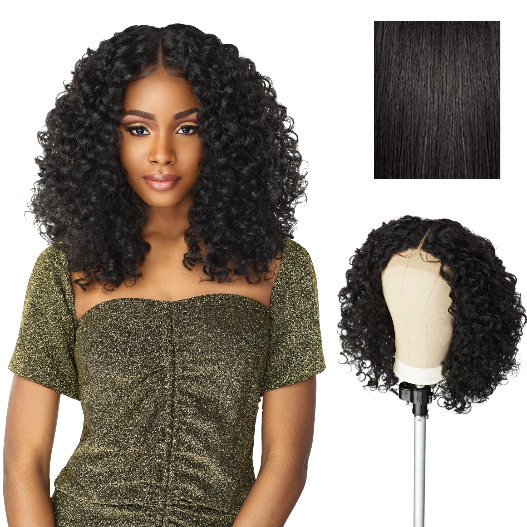 Sensationnel Butta Lace Wig unit 5 inch deep parting showcases natural scalp