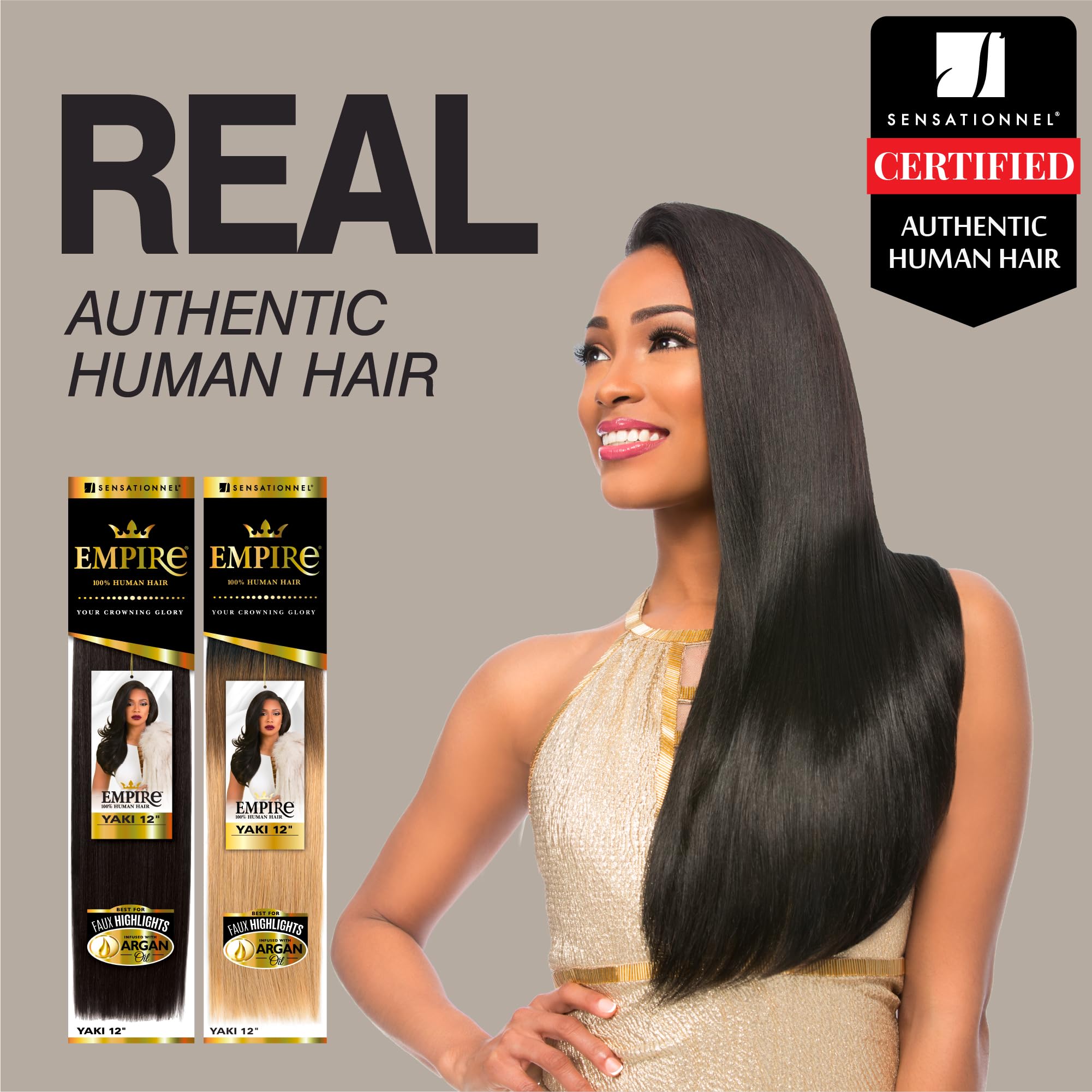 Sensationnel Empire Yaki smooth finish, luxurious sheen.